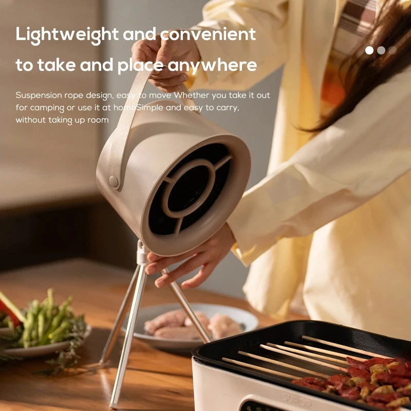 Portable Desktop Exhaust Fan Small Kitchen Hood