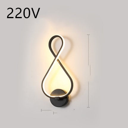 led wall lamp nordic minimalist bedroom