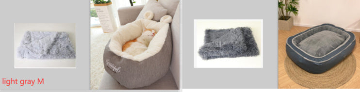 Pet Bed Warming Soft Sleeping Bag Cushion Puppy Kennel