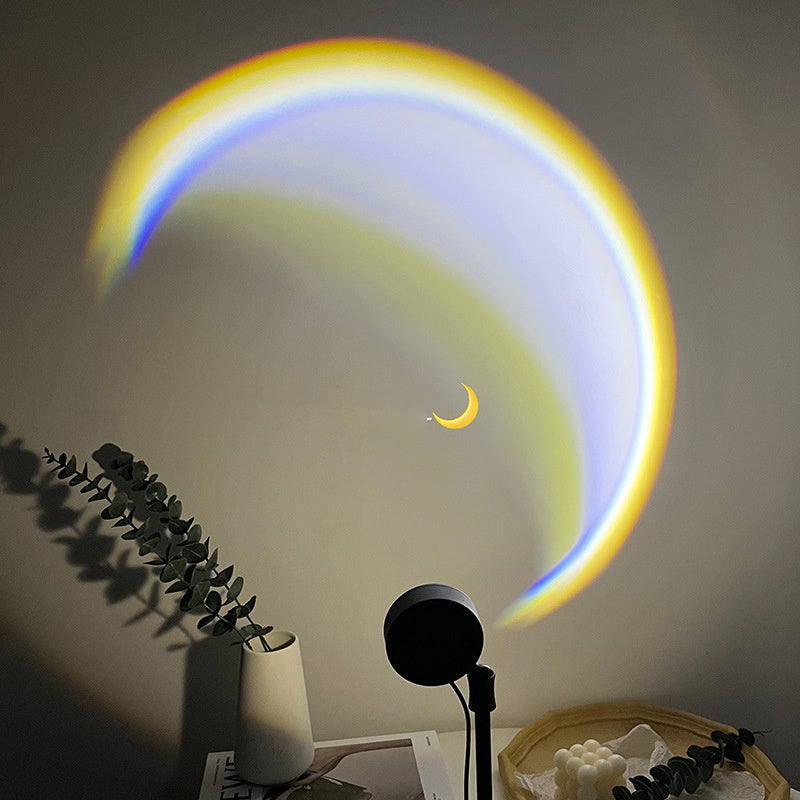 INS USB Moon Lamp LED Rainbow For Bedroom