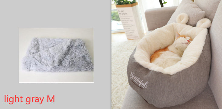 Pet Bed Warming Soft Sleeping Bag Cushion Puppy Kennel