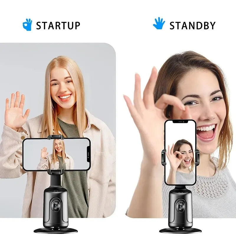 360 Auto Face Tracking Gimbal AI Vlog