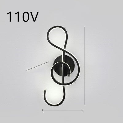 led wall lamp nordic minimalist bedroom