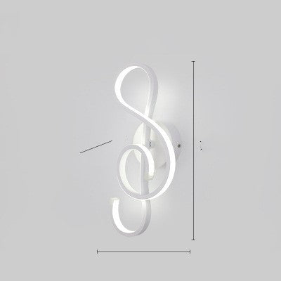 led wall lamp nordic minimalist bedroom