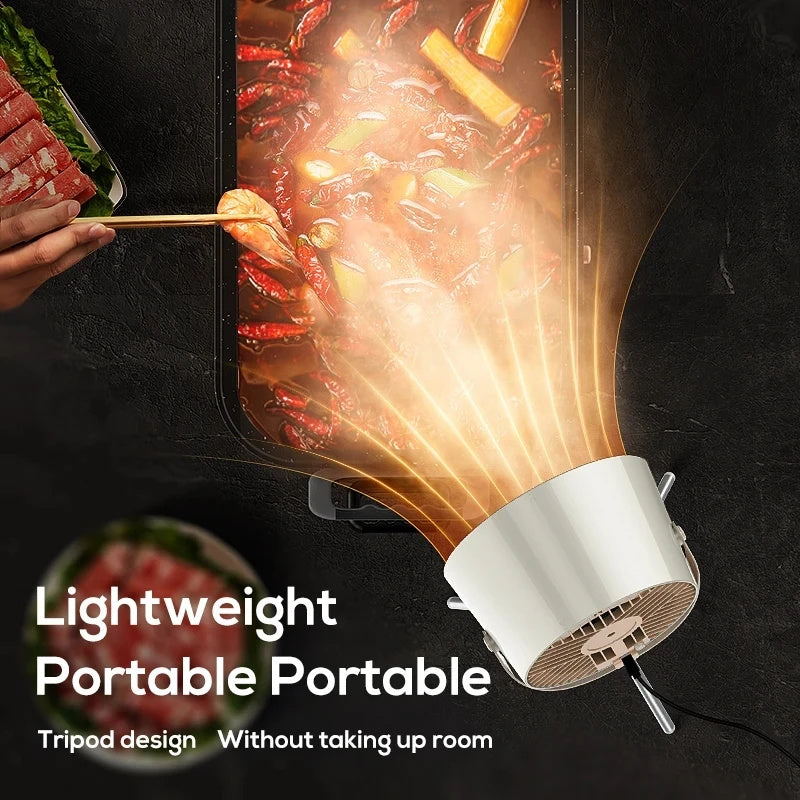 Portable Desktop Exhaust Fan Small Kitchen Hood