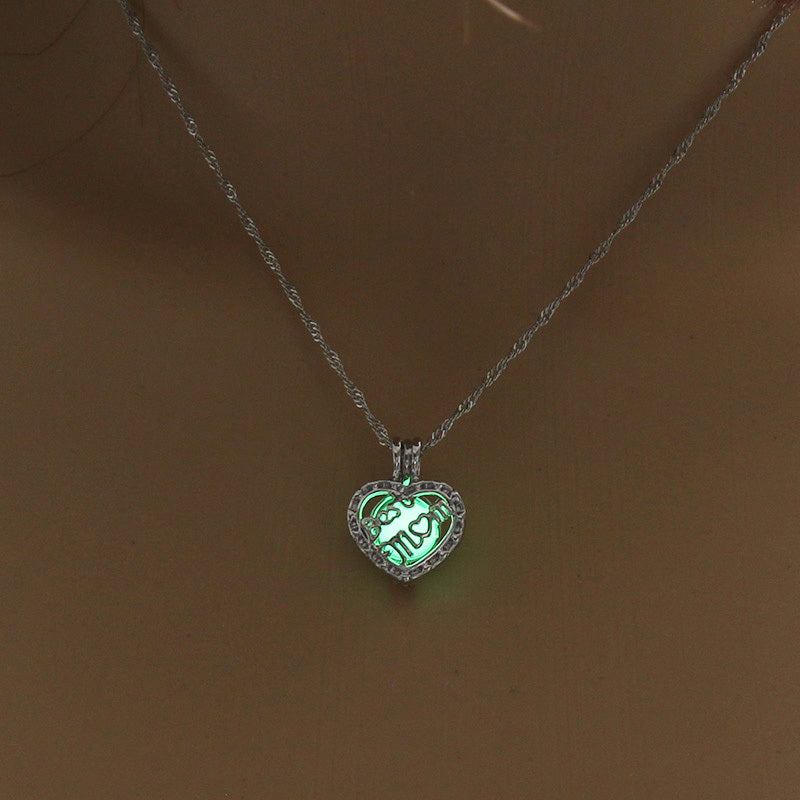 Glow-in-the-dark diy necklace
