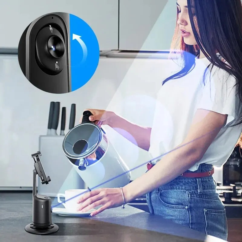 360 Auto Face Tracking Gimbal AI Vlog