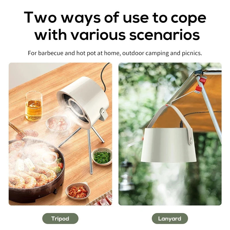 Portable Desktop Exhaust Fan Small Kitchen Hood