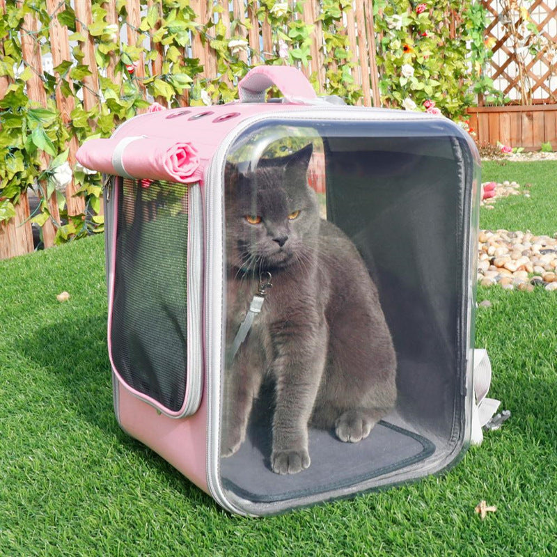 Pet Carrier Backpack Breathable Travel Outdoor
