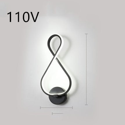 led wall lamp nordic minimalist bedroom