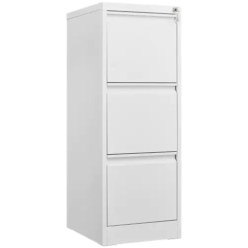 3 Drawer File Cabinet With Lock Metal Vertical File Storage Cabinet