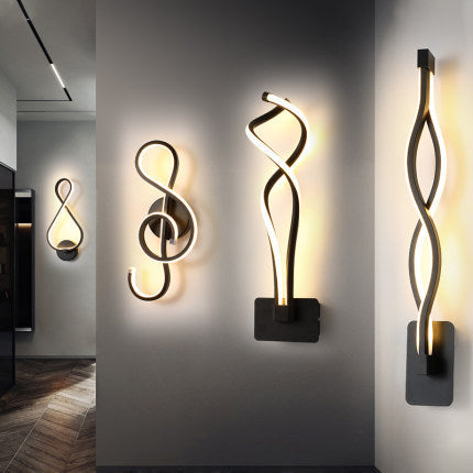 led wall lamp nordic minimalist bedroom