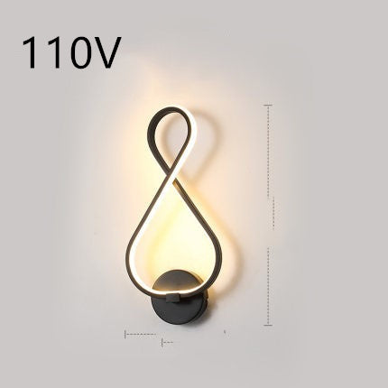 led wall lamp nordic minimalist bedroom