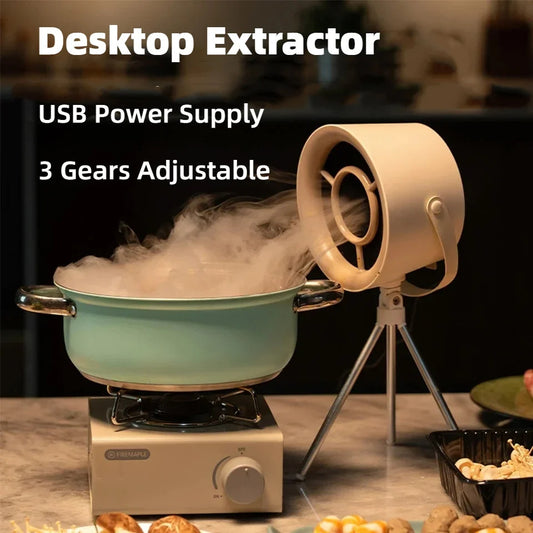 Portable Desktop Exhaust Fan Small Kitchen Hood
