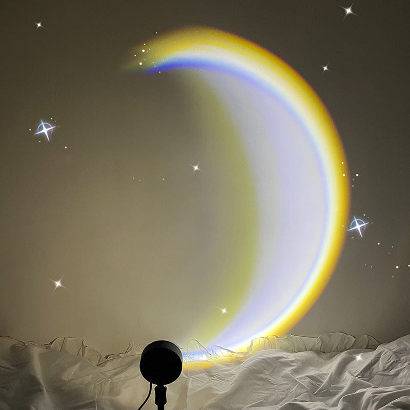 INS USB Moon Lamp LED Rainbow For Bedroom