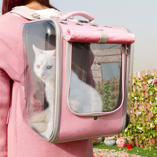 Pet Carrier Backpack Breathable Travel Outdoor