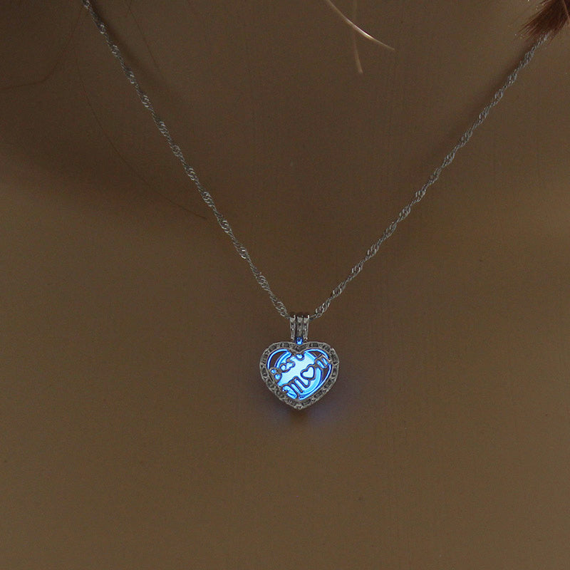 Glow-in-the-dark diy necklace